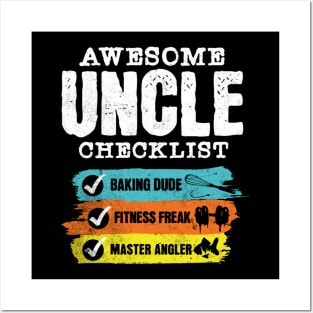Awesome uncle checklist Posters and Art